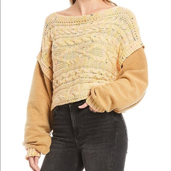 Free People | Sweaters | Free People Honey Cable Pullover Honeycomb Combo | Poshmark
